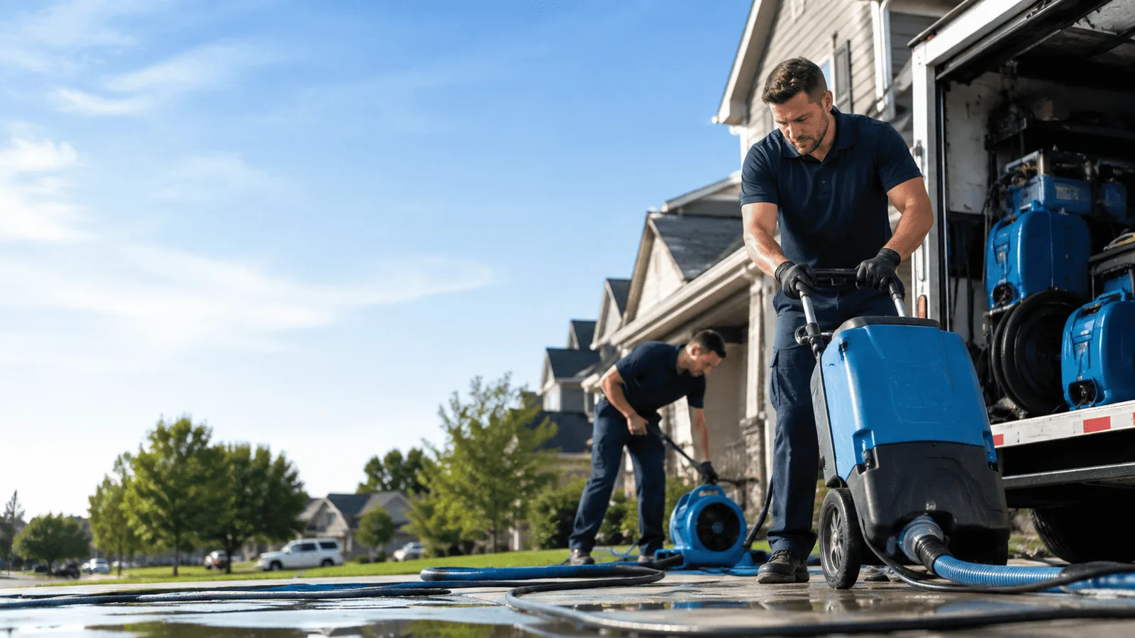 Dehumidification being performed in Portageville, NY